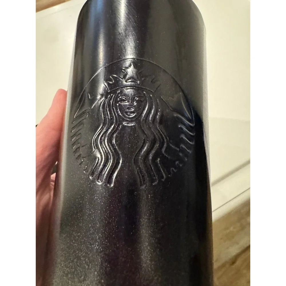 Starbucks Disney World‎ 50th Anniversary Black Gold Ombre Tumbler 24oz Cold Cup